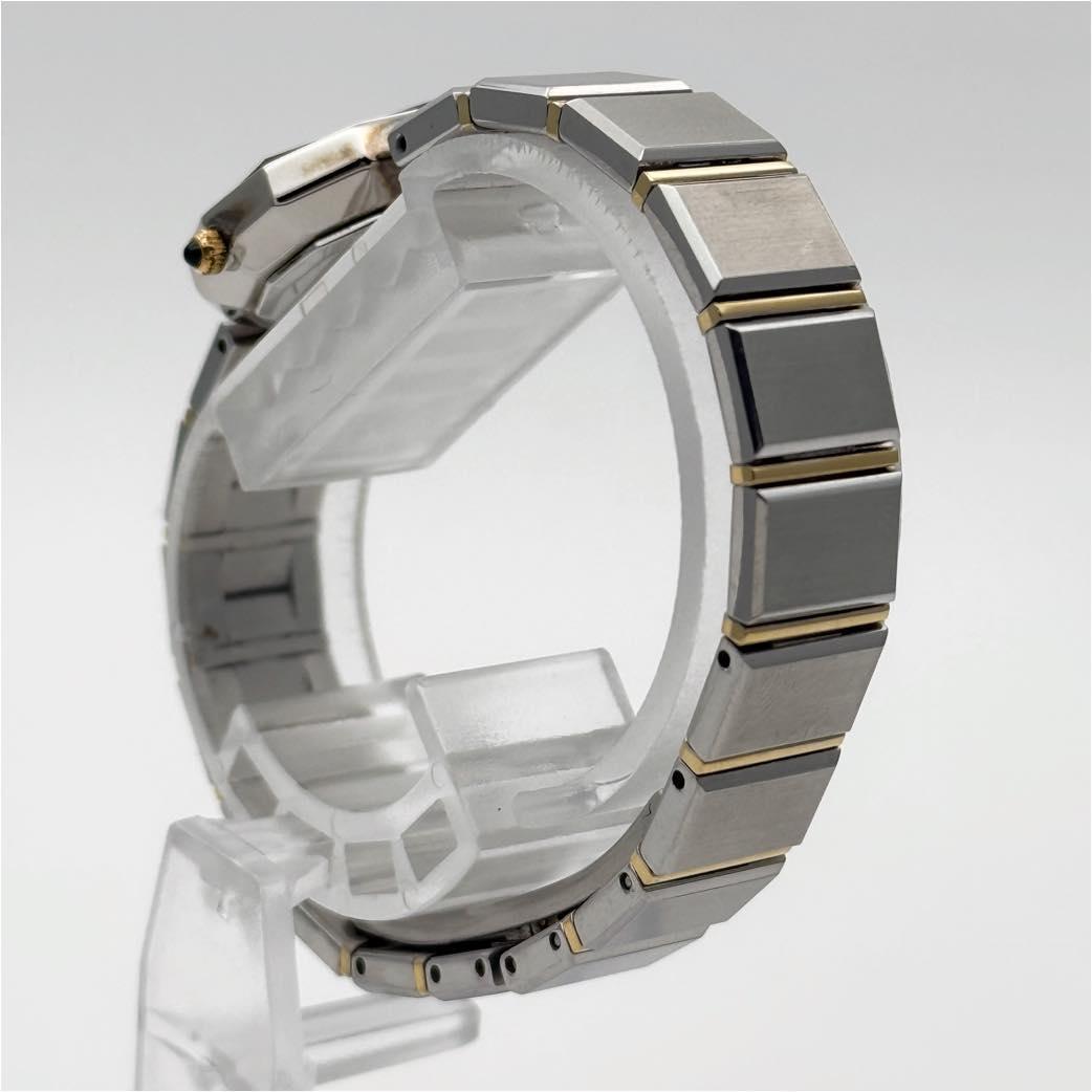 SEIKO 1E20-0D70 QZ 白 SS 不動 サファイヤ ヘキサゴン