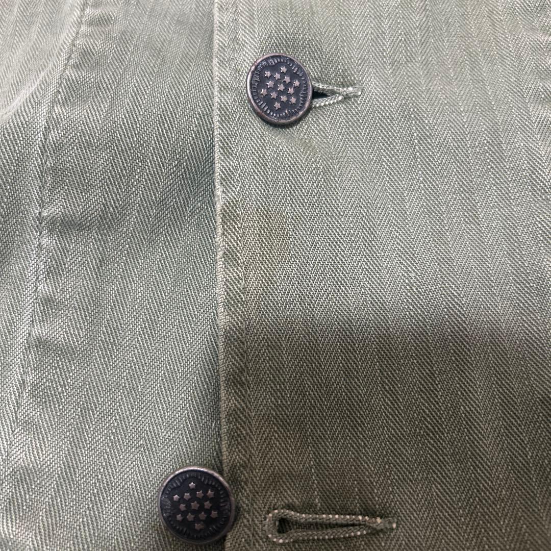 40s m43 HBTヘリンボーン　13スターボタン