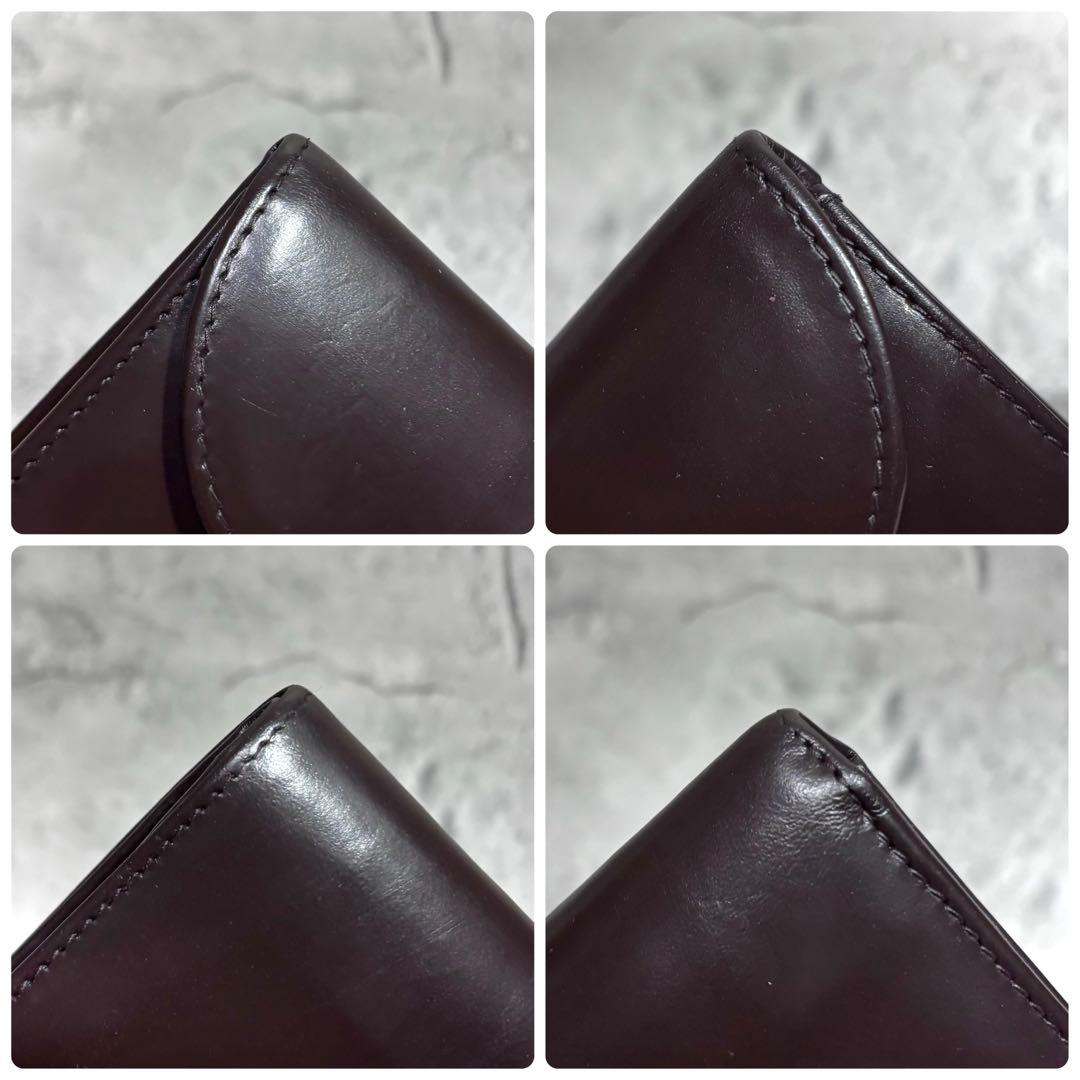 【よっこん！】ホワイトハウスコックス 3つ折り財布 ダークブラウン 茶