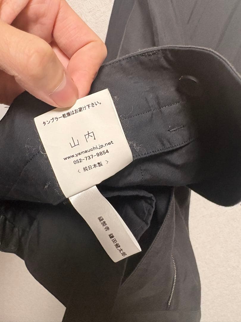山内 21SS レーヨンシルクキュプラ ツータックパンツ