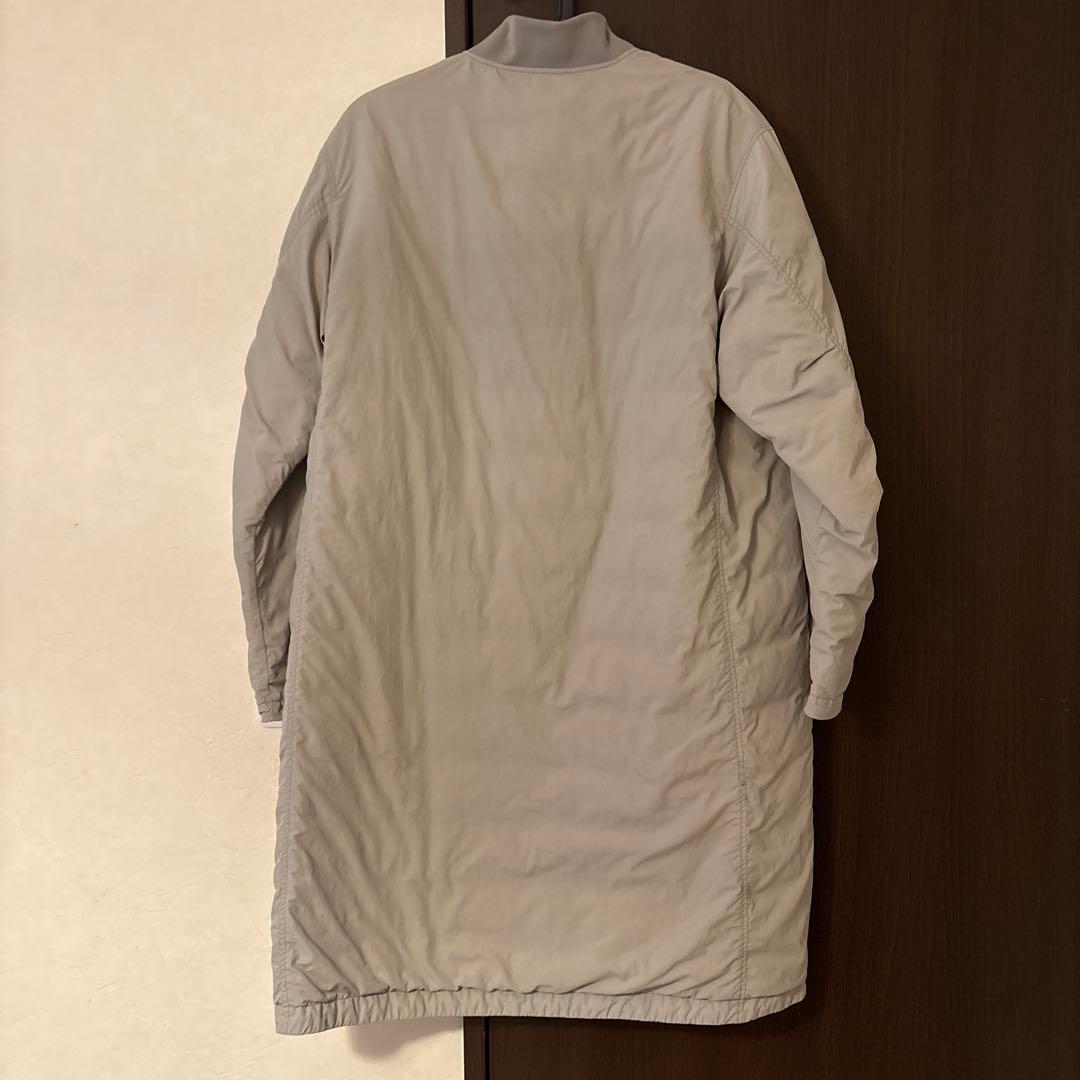 ナンガ　ノーカラーソフトダウンコート　ユニセックス