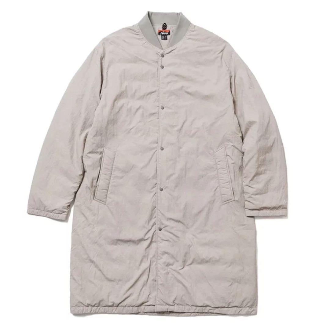 ナンガ　ノーカラーソフトダウンコート　ユニセックス