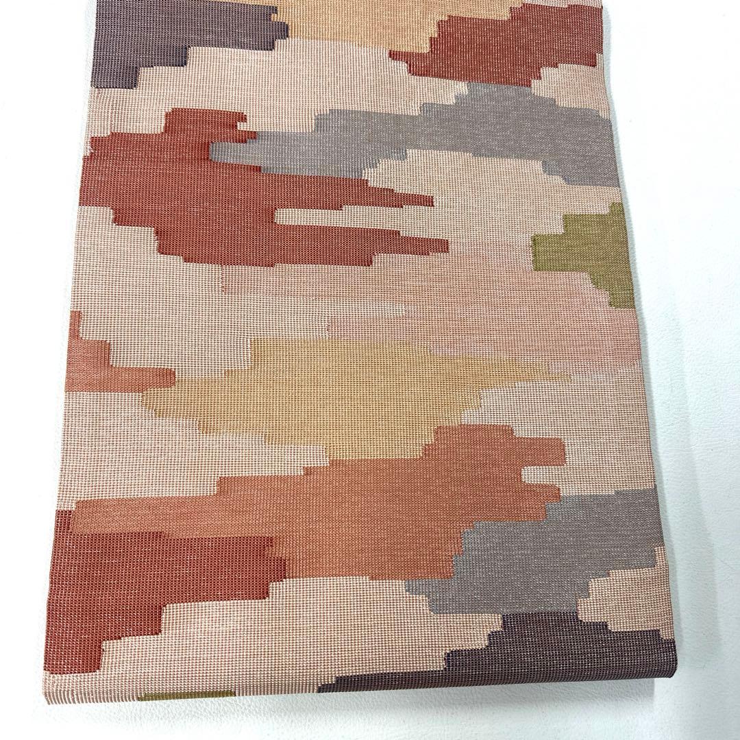 専用帯6221 ●俵屋 人間国宝 喜多川平朗 高級 正絹 全通松葉仕立て名古屋帯