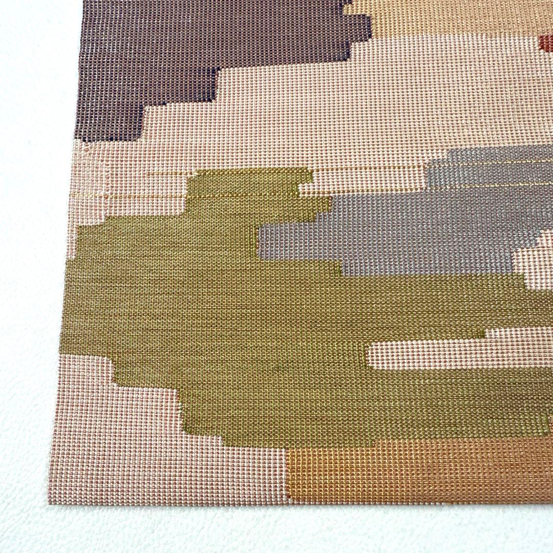 専用帯6221 ●俵屋 人間国宝 喜多川平朗 高級 正絹 全通松葉仕立て名古屋帯