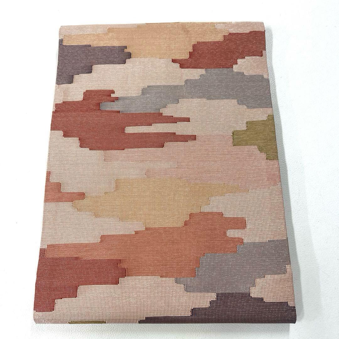 専用帯6221 ●俵屋 人間国宝 喜多川平朗 高級 正絹 全通松葉仕立て名古屋帯