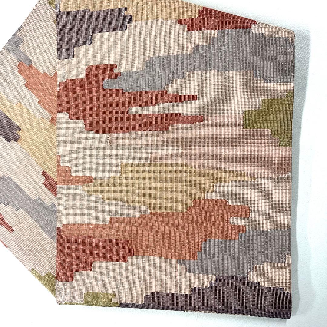 専用帯6221 ●俵屋 人間国宝 喜多川平朗 高級 正絹 全通松葉仕立て名古屋帯