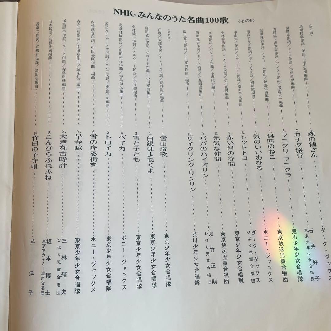 レコード10枚組 NHK みんなのうた レコードBOX 2セット