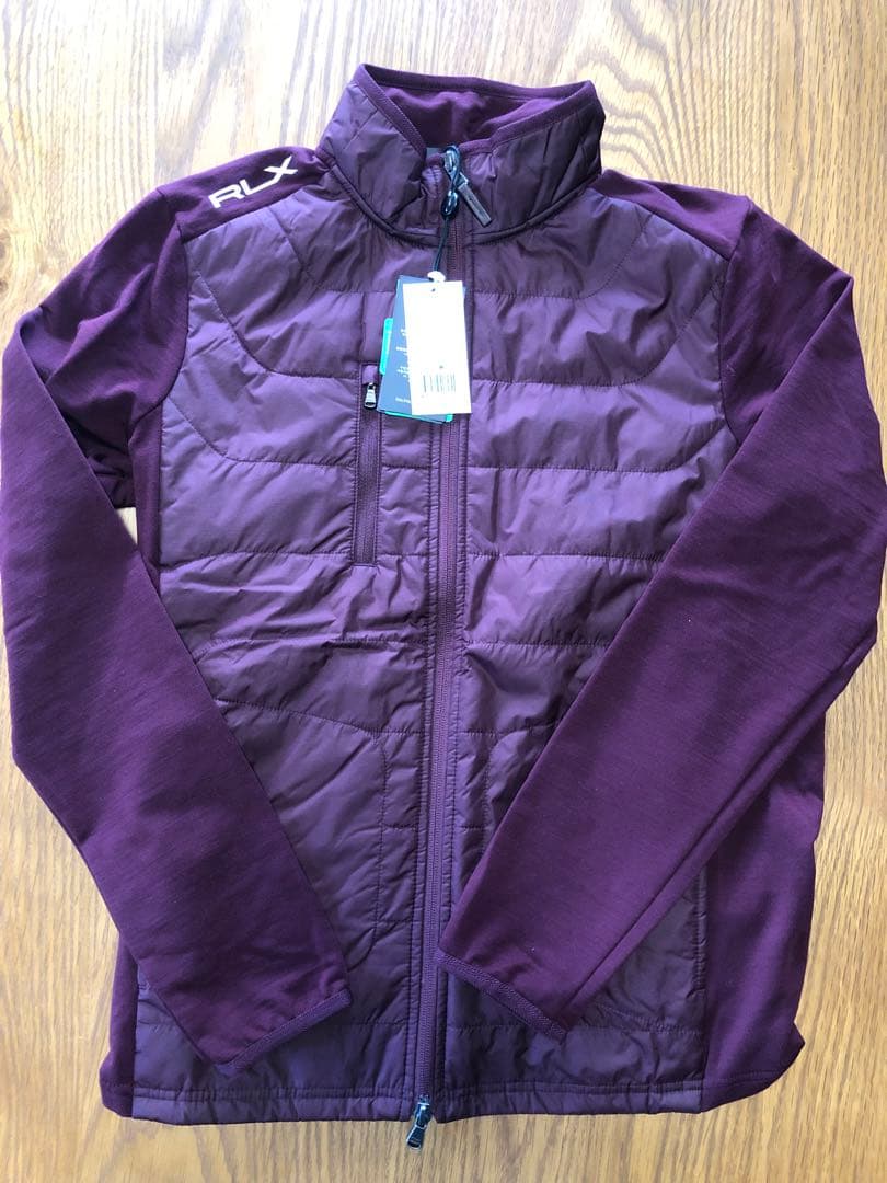 RLX ゴルフジャケット Sサイズ 紫　ハイブリッド モックネック ジャケット