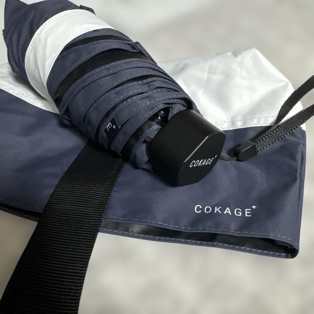 COKAGE+ 折りたたみ傘 ネイビー 5段ミニ50cm