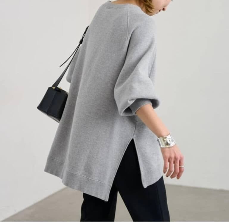 【新品】FRAMeWORK ラグランポンチョスエット　グレー