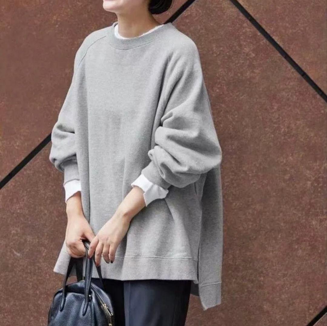 【新品】FRAMeWORK ラグランポンチョスエット　グレー