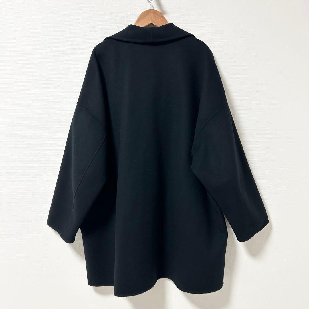 美品✨DES PRÉS ダブルフェイスメルトンビーバー ショートコート　ブラック