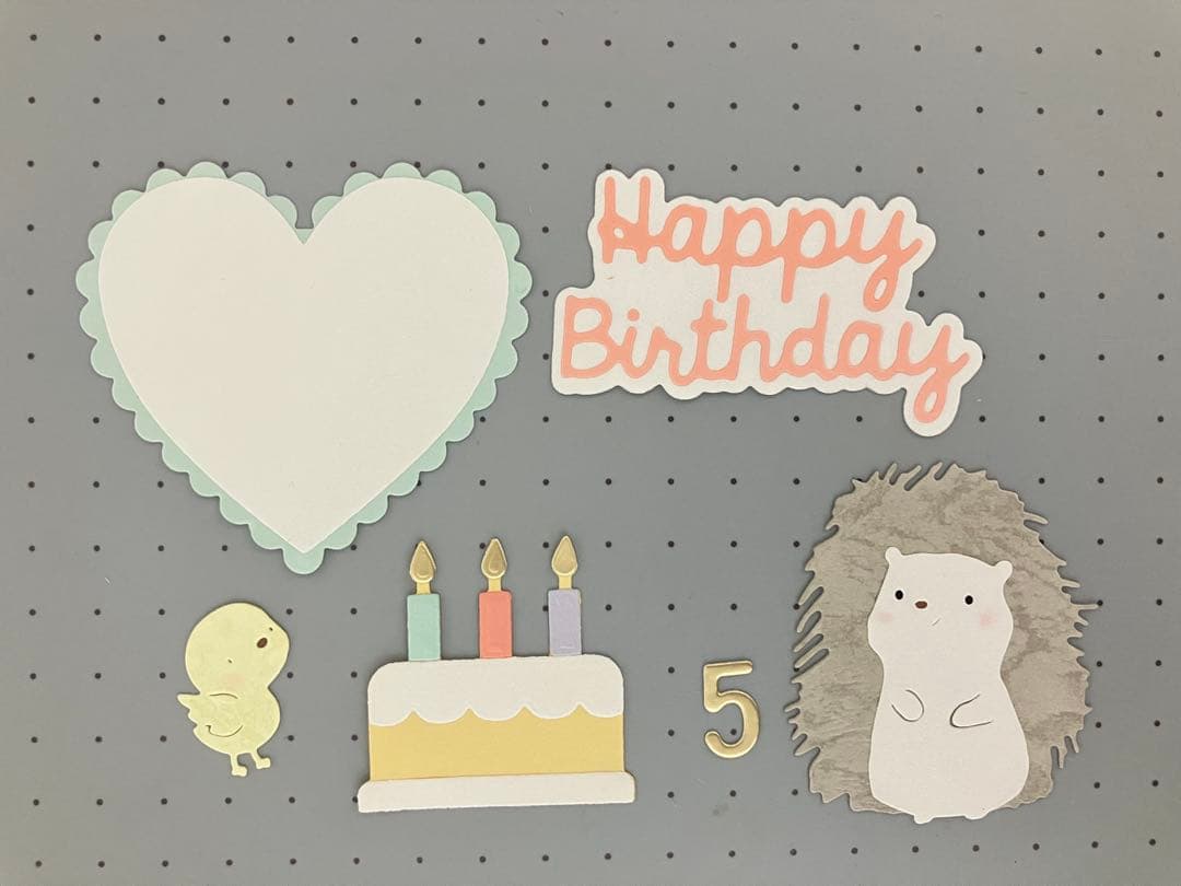 じーじ　様　happybirthday ハリネズミ