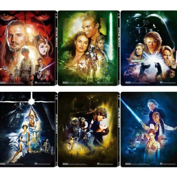 洋画・外国映画 Star wars Saga Steel book set Blue ray