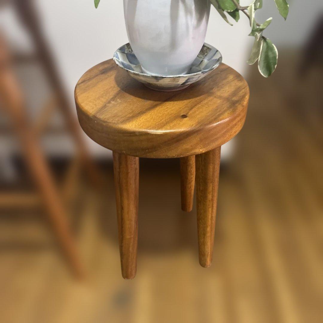 スツール2脚セット　木製　定価合計¥23700 花台