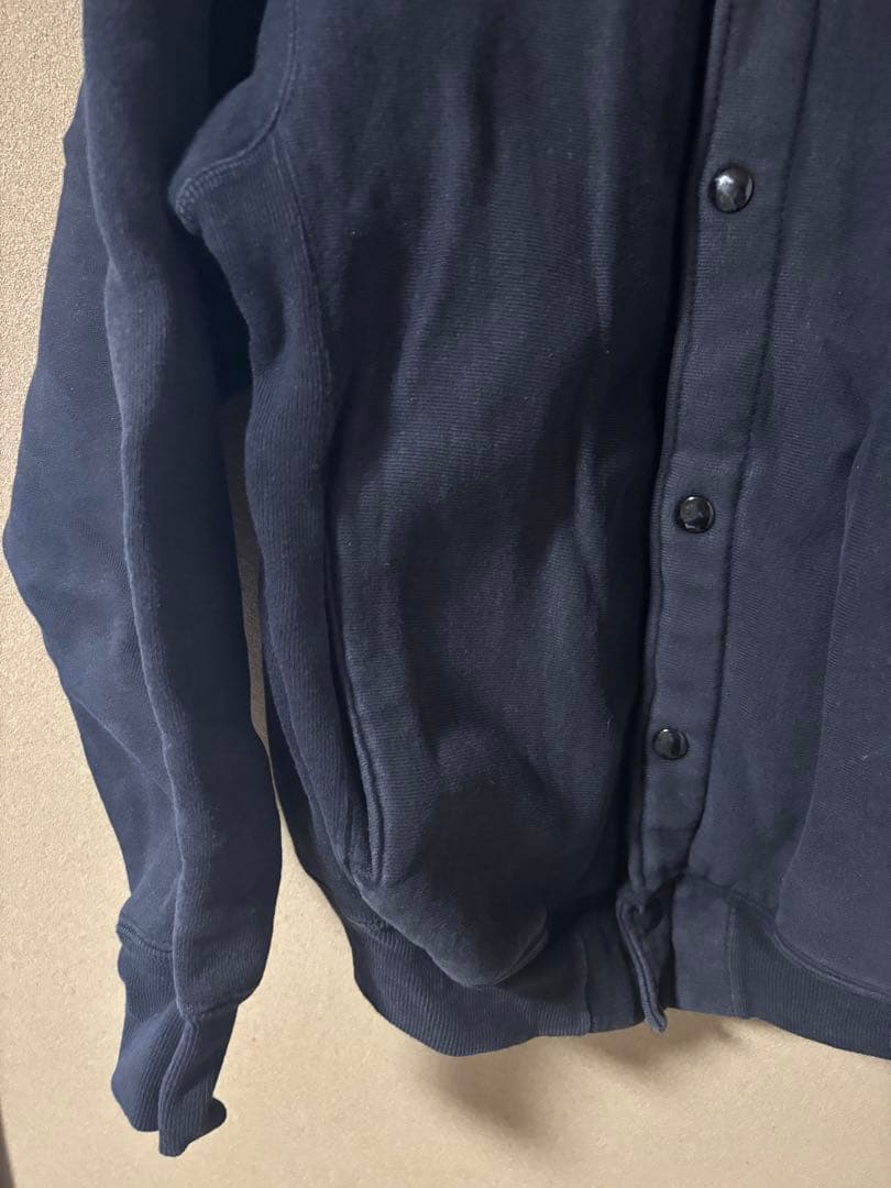 90s champion スナップカーディガン　黒　usa製