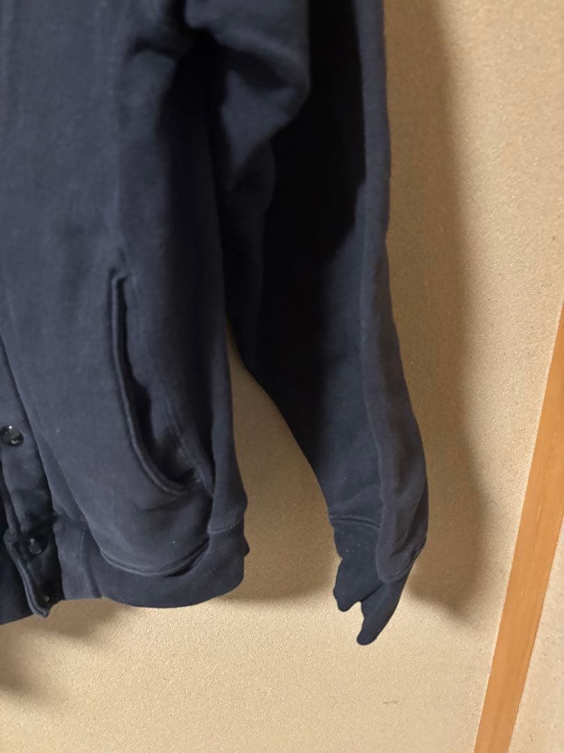 90s champion スナップカーディガン　黒　usa製