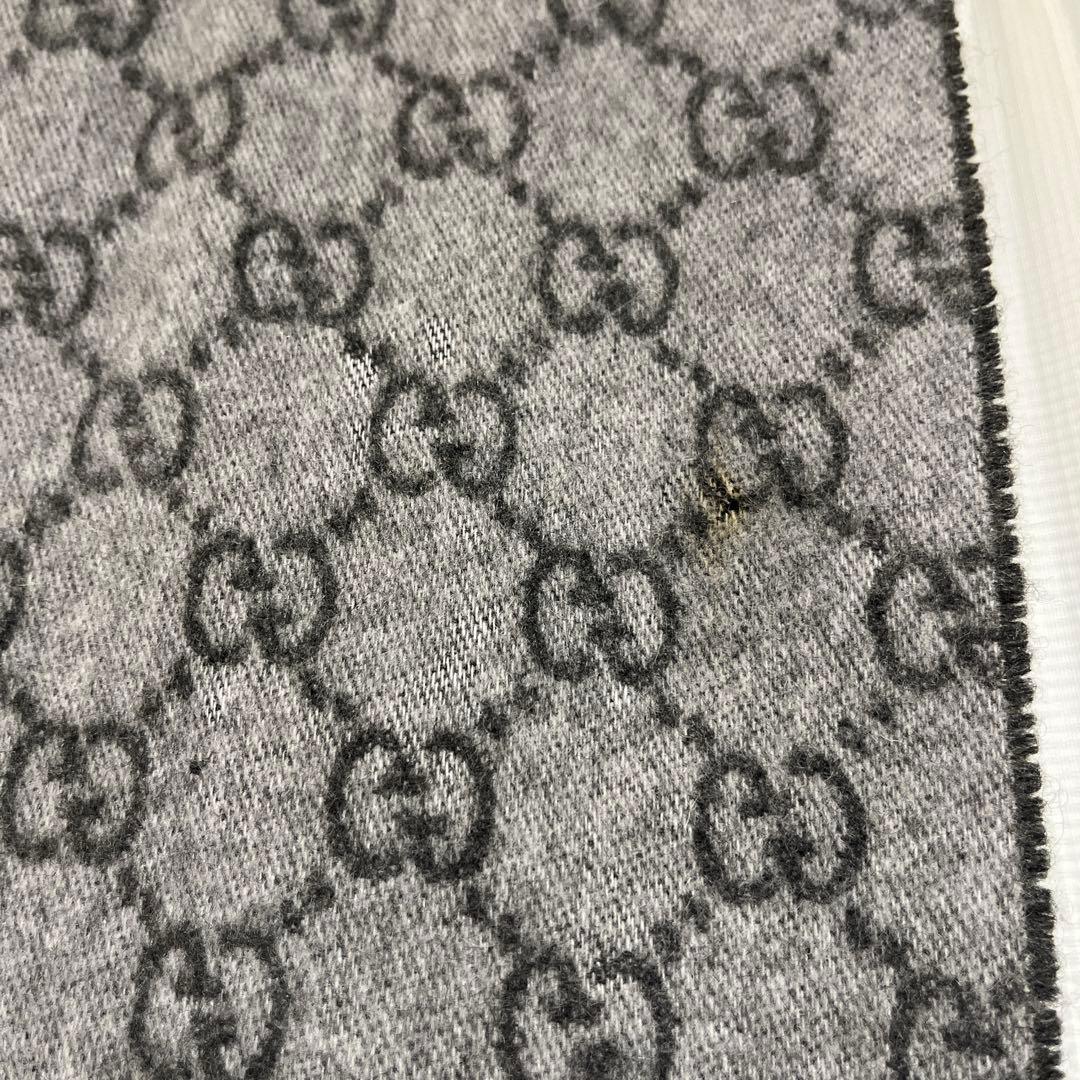 グッチ カシミヤマフラー リバーシブル