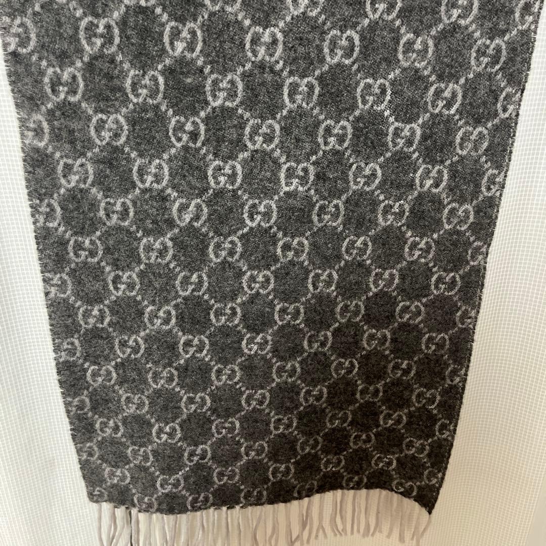 グッチ カシミヤマフラー リバーシブル