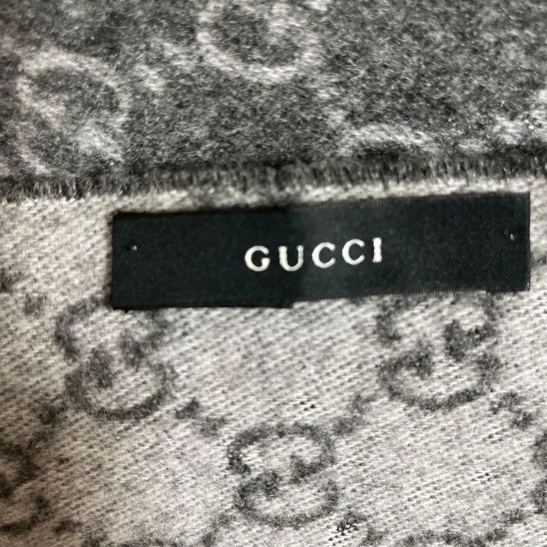 グッチ カシミヤマフラー リバーシブル