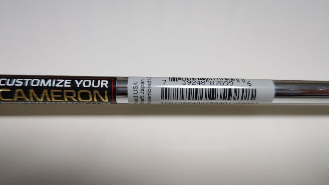 新品グリップ付き パター用スチールシャフト 34インチ