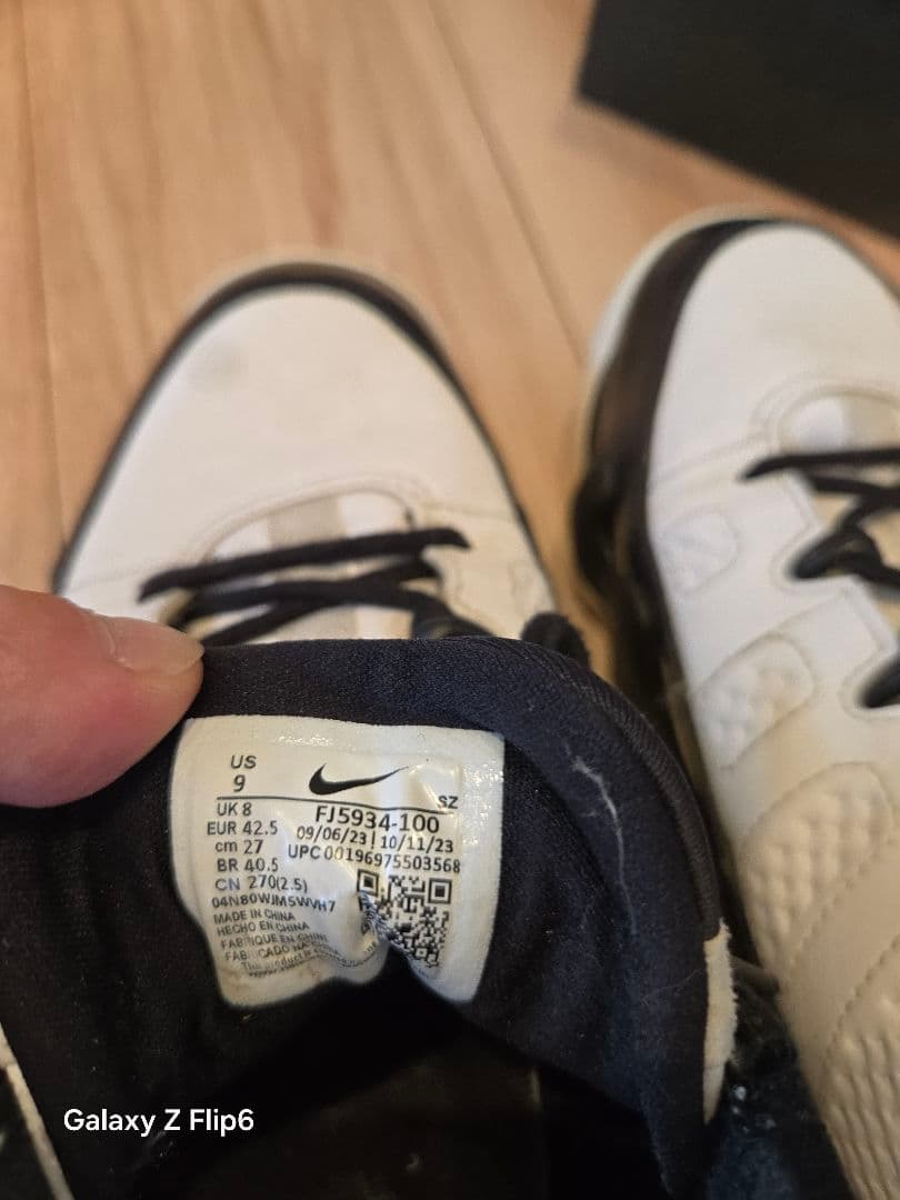 Jordan Air Jordan 9 白/黒 27.0