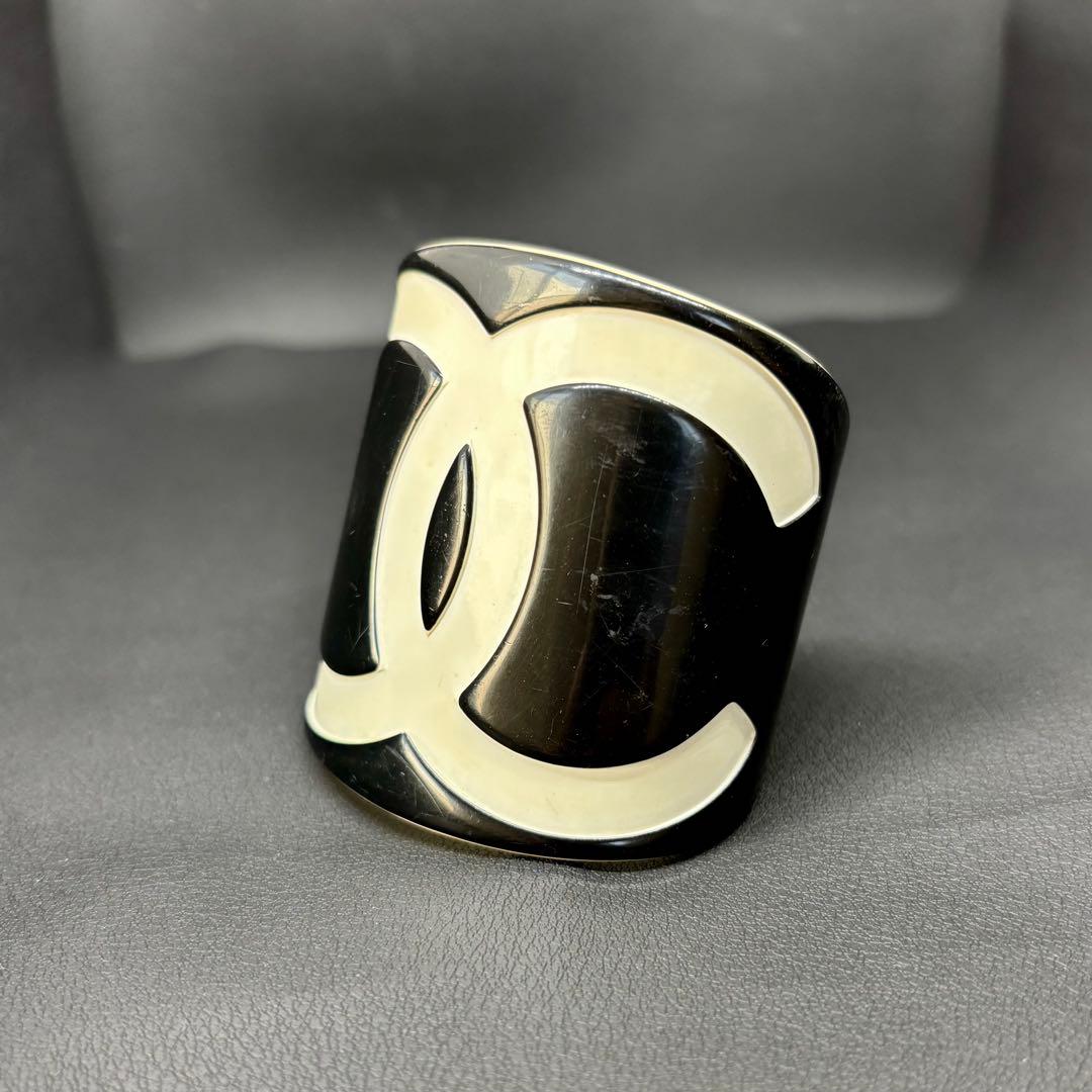 【シャネル】CHANEL ココマーク バングル ヴィンテージ プラスチック