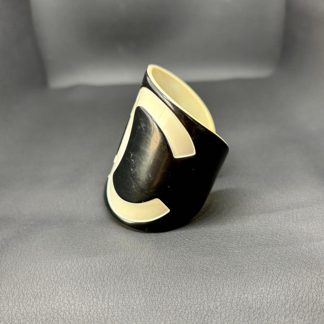 【シャネル】CHANEL ココマーク バングル ヴィンテージ プラスチック