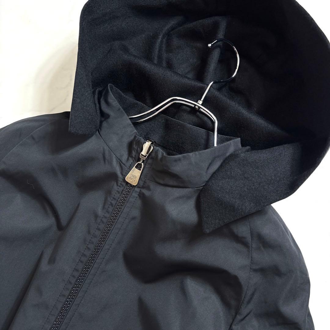 極美品✨レリアン CINZIA ROCCA カシミヤ ウール ブルゾン ブラック