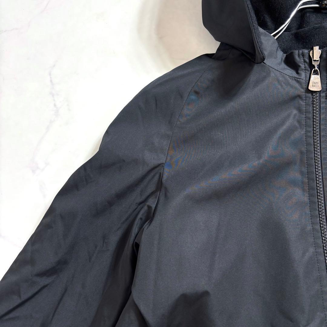 極美品✨レリアン CINZIA ROCCA カシミヤ ウール ブルゾン ブラック