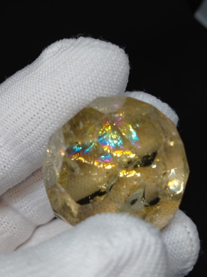 天然石■シトリン■多面カット玉■七星陣■これもマジやばいやつ■台座オマケ