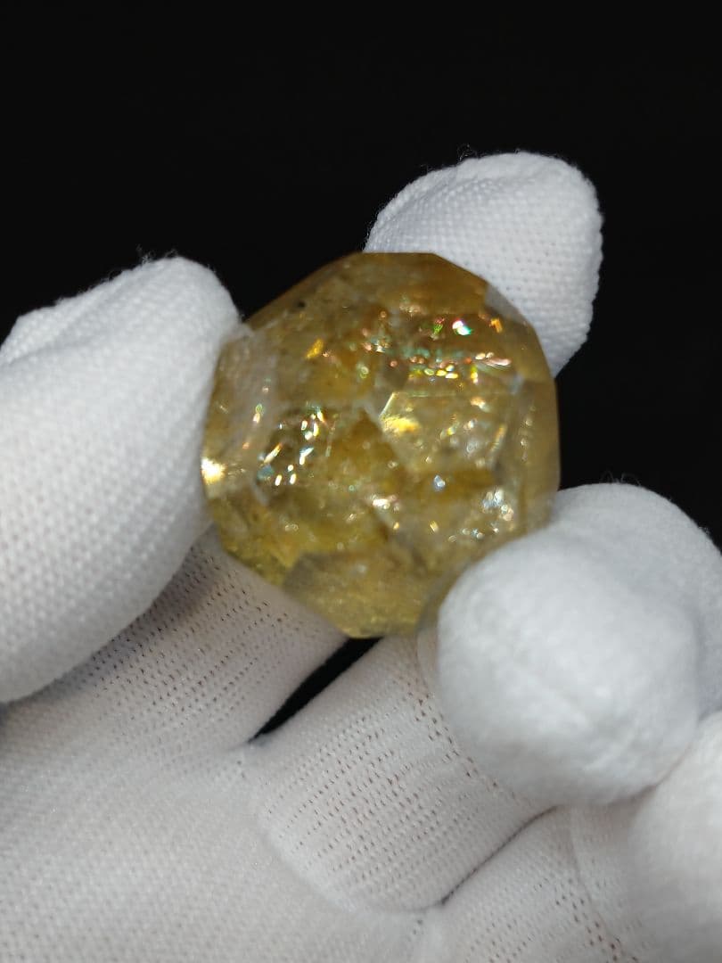 天然石■シトリン■多面カット玉■七星陣■これもマジやばいやつ■台座オマケ