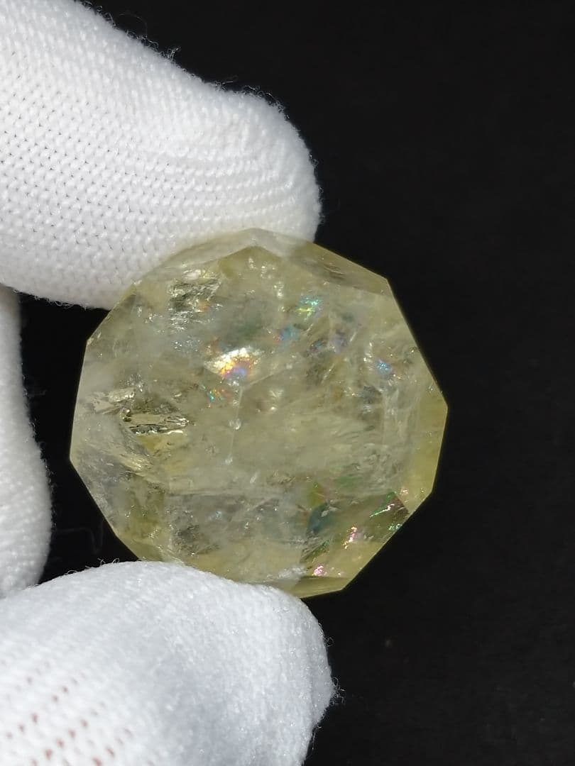 天然石■シトリン■多面カット玉■七星陣■これもマジやばいやつ■台座オマケ