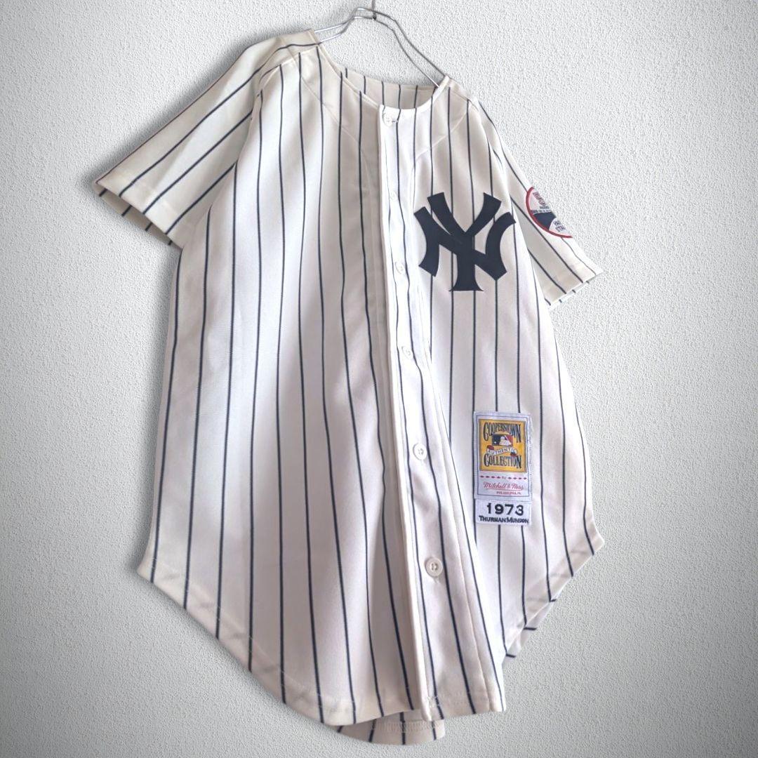 古着　ユニフォーム　NY　ヤンキース　1973　タウンユース　メンズL相当