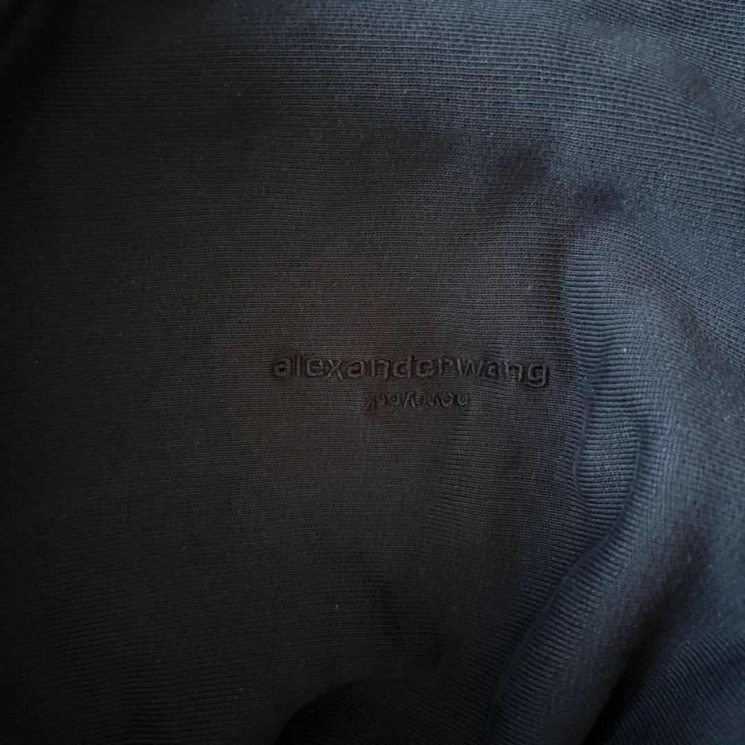 alexander wang ブラック クロップドスウェット　アレキサンダーワン
