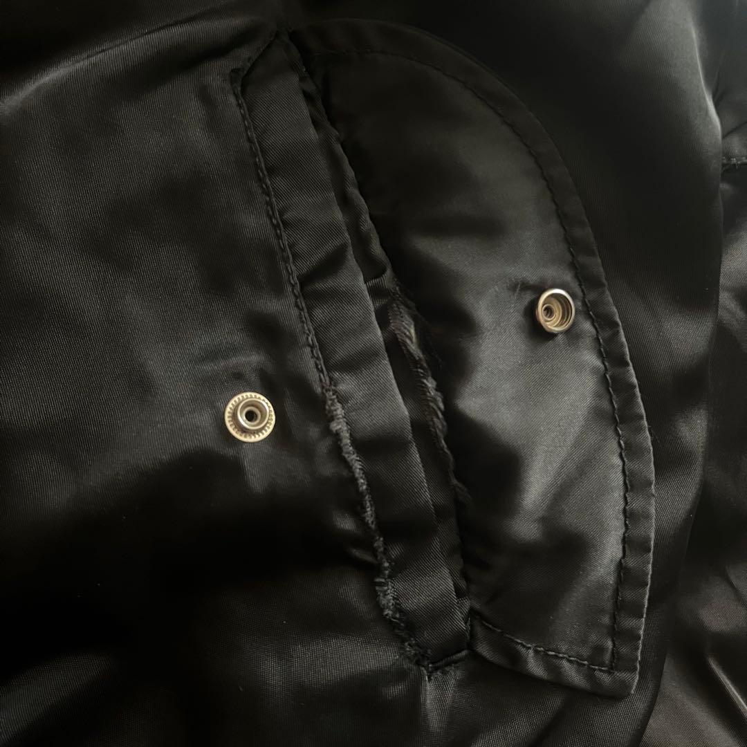 ma-1 フライトジャケット　ワッペン　ブラック リバーシブル