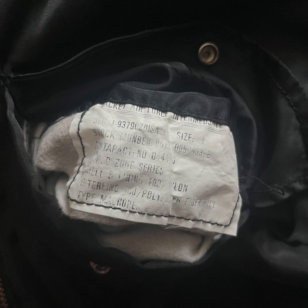 ma-1 フライトジャケット　ワッペン　ブラック リバーシブル