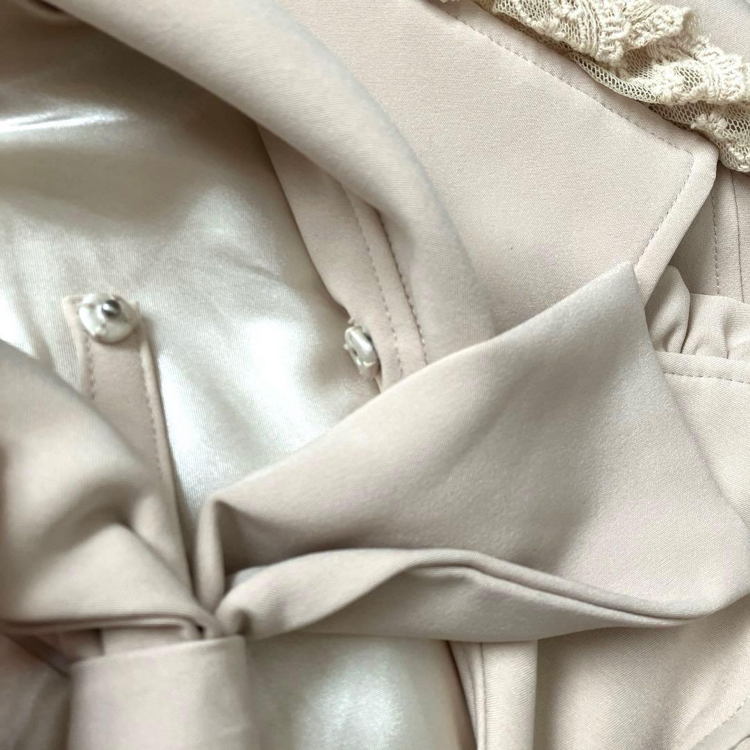 LIZ LISA リズリサ レースフリル襟 トレンチコート ベルト付 リボン