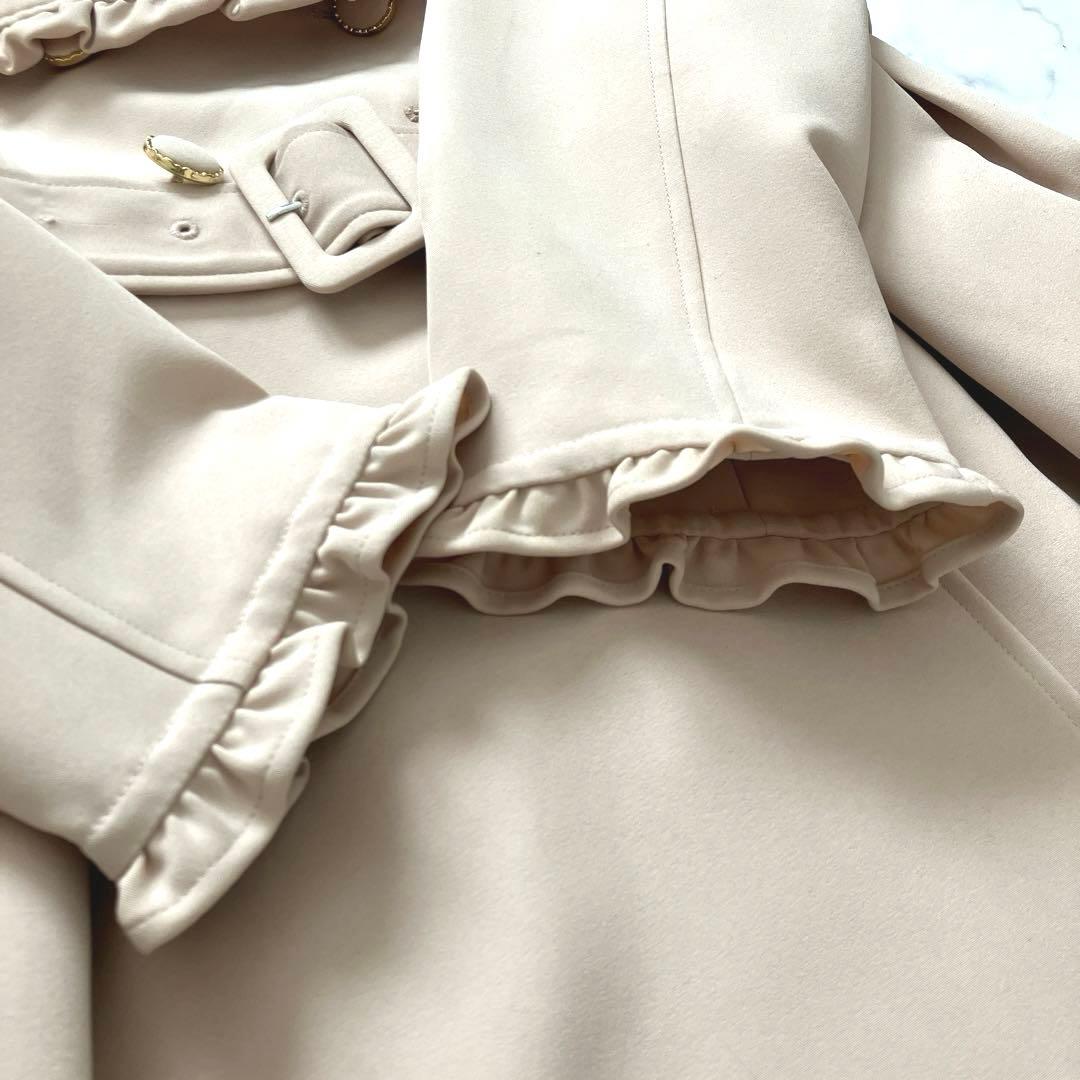 LIZ LISA リズリサ レースフリル襟 トレンチコート ベルト付 リボン