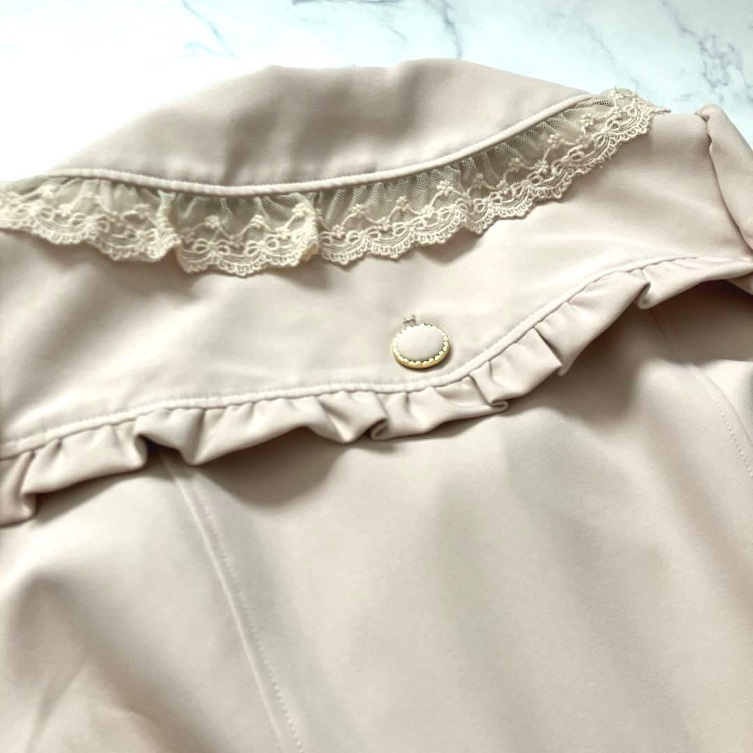 LIZ LISA リズリサ レースフリル襟 トレンチコート ベルト付 リボン