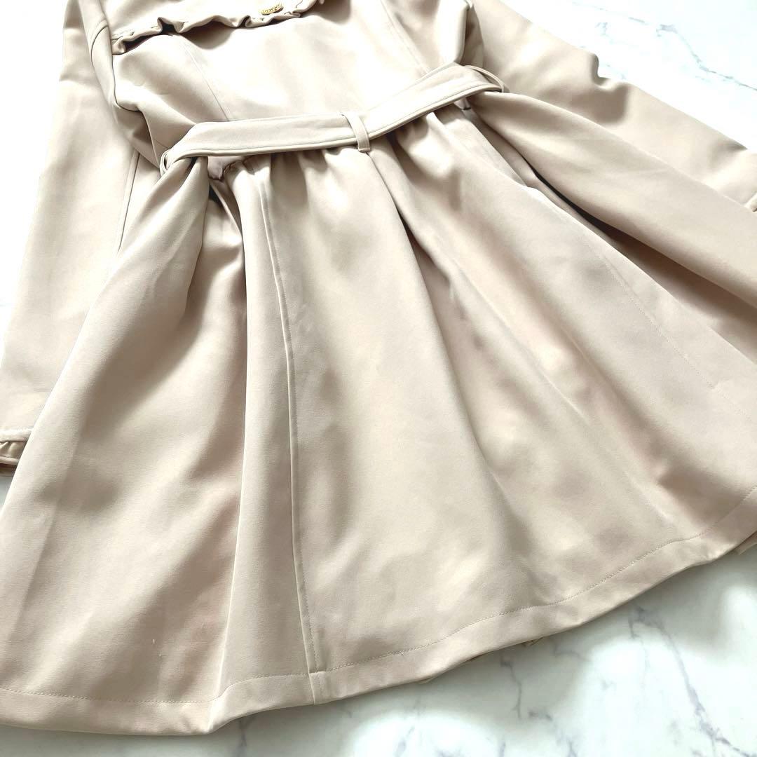 LIZ LISA リズリサ レースフリル襟 トレンチコート ベルト付 リボン