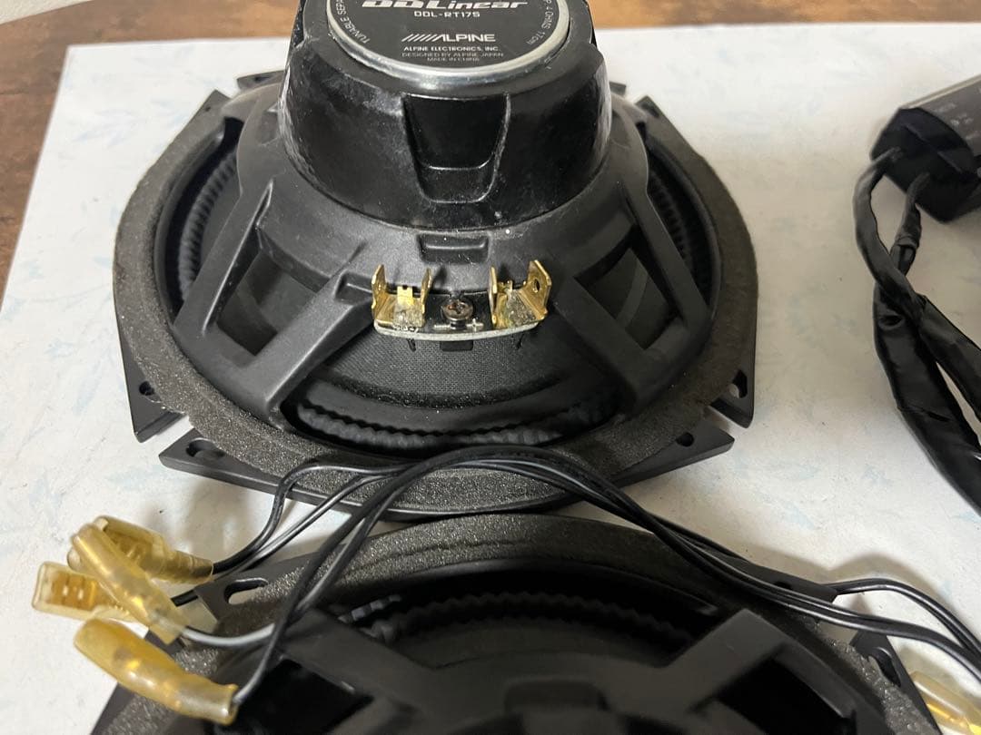 アルパイン スピーカー17cm DDL-RT17S ACR50Wに装着しましたN