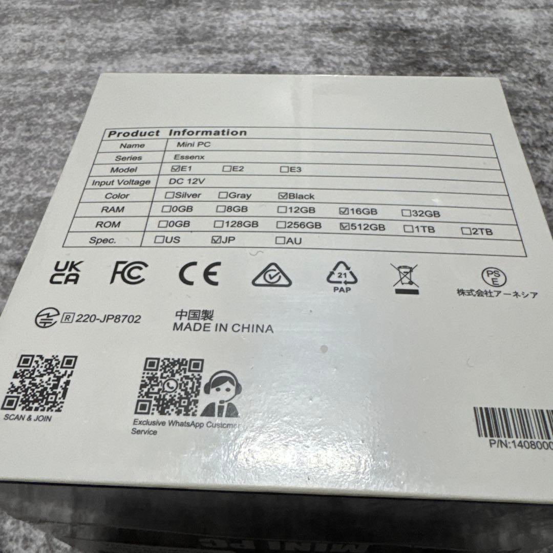 新品　NiPoGi E1-N95 16GB DDR4+512GB