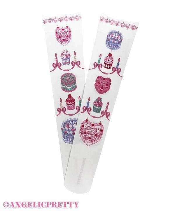 Angelic Pretty Happy Cakesオーバーニー シロ