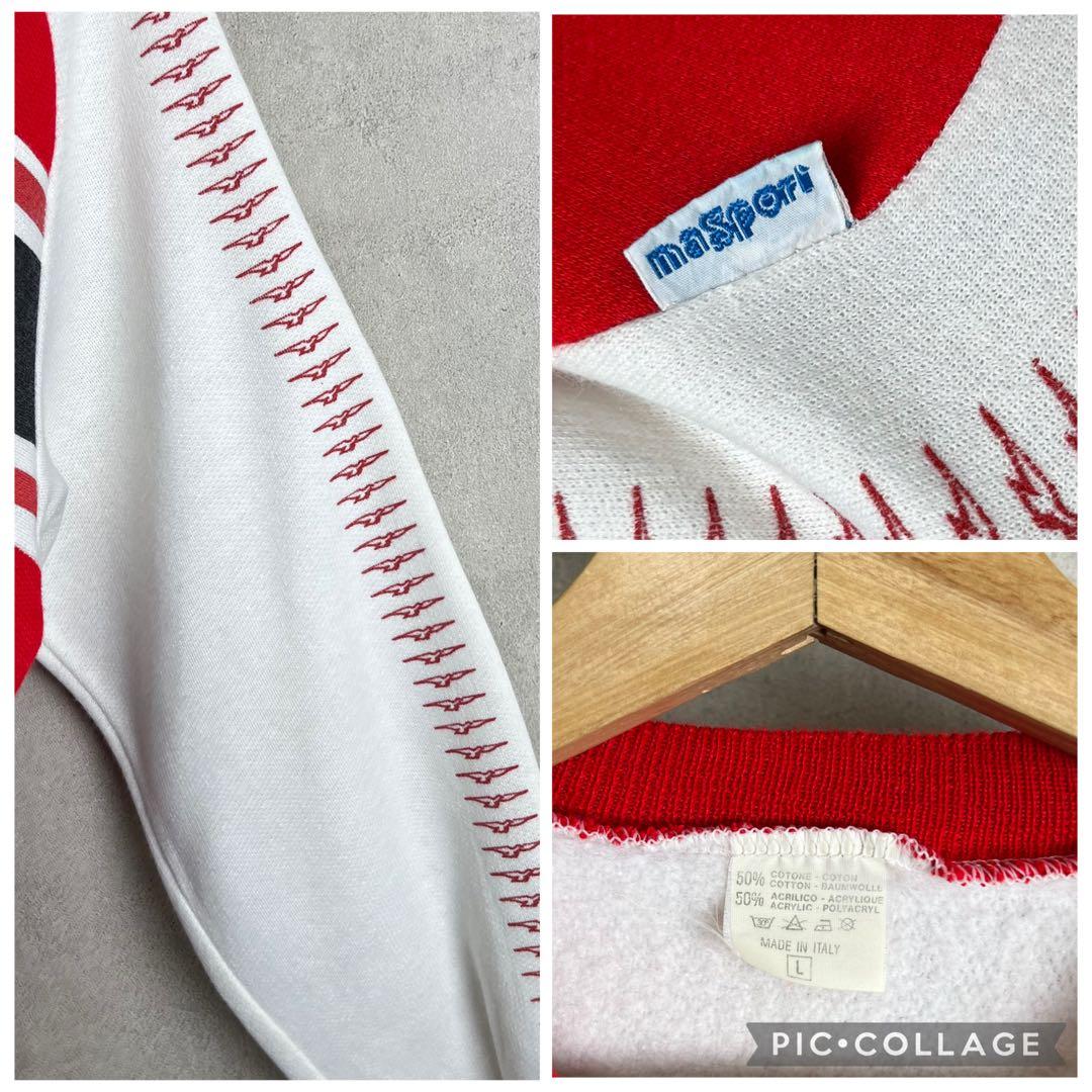 80s イタリア製 スウェットシャツ モトクロス レーシング vintage