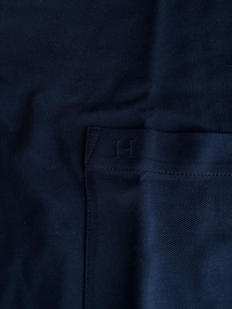 正規店購入　エルメス　HERMES 半袖　ポロシャツ　ネイビー　XL