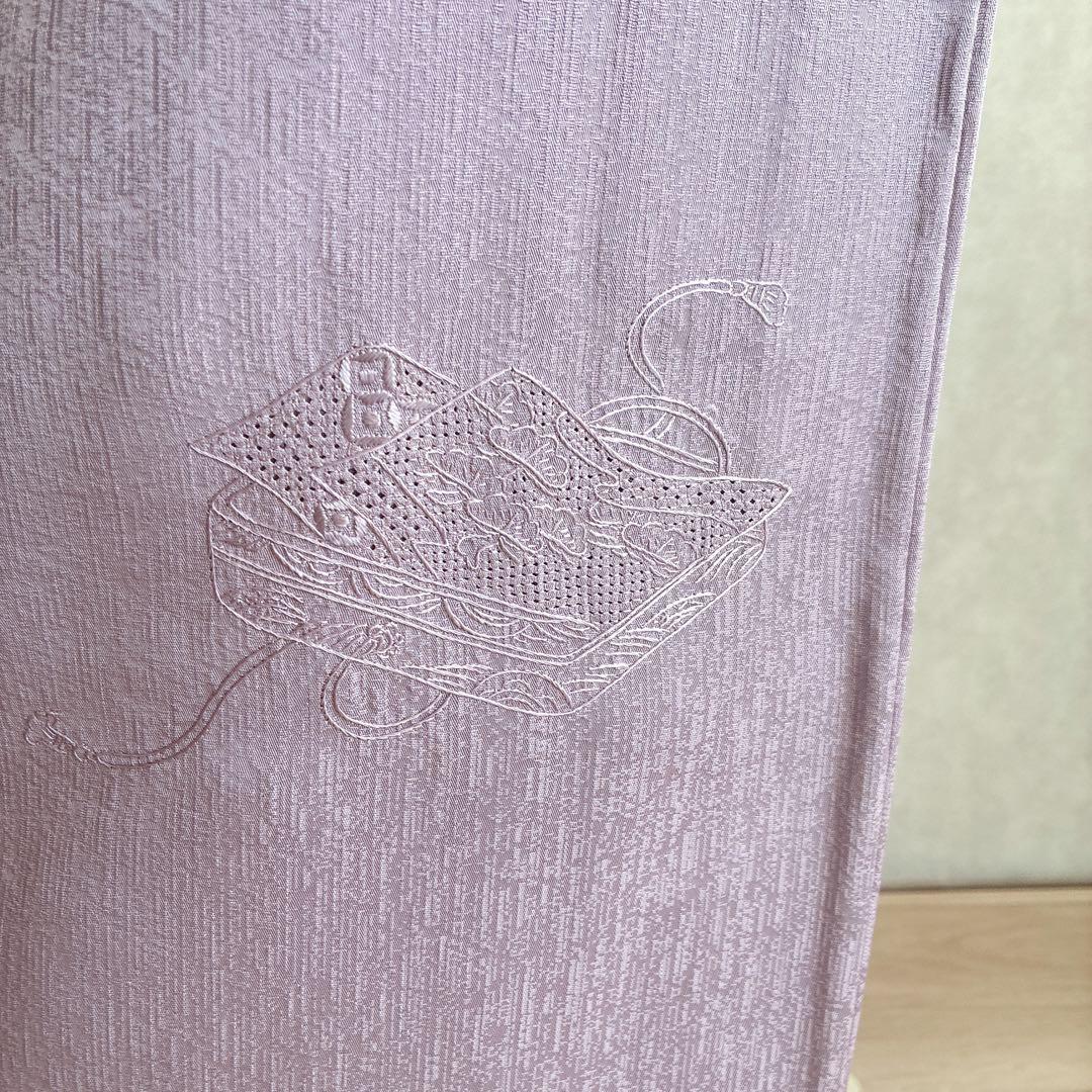 色無地　フルセット　着物　スモールサイズ　しつけ糸付き　正絹　文箱　古典　G15