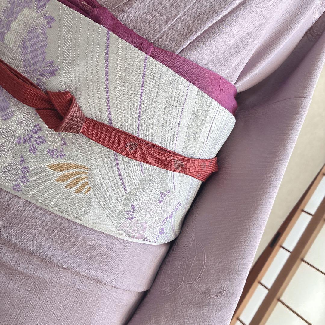 色無地　フルセット　着物　スモールサイズ　しつけ糸付き　正絹　文箱　古典　G15