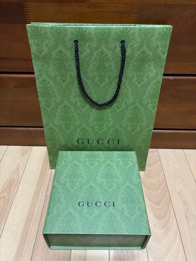 GUCCI 指なしグローブ グレー/パープル