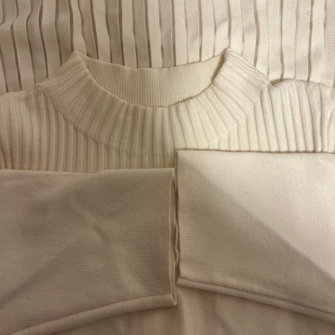 最終値下げアニュアンス・ボトルネックワンピース